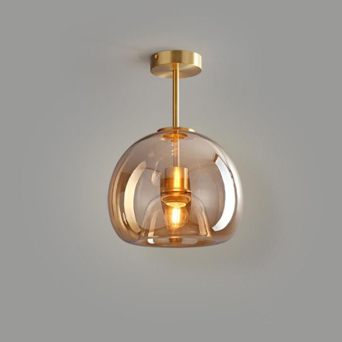 Nordic Glass Ball Semi-Flush Light