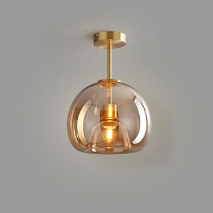 Nordic Glass Ball Semi-Flush Light