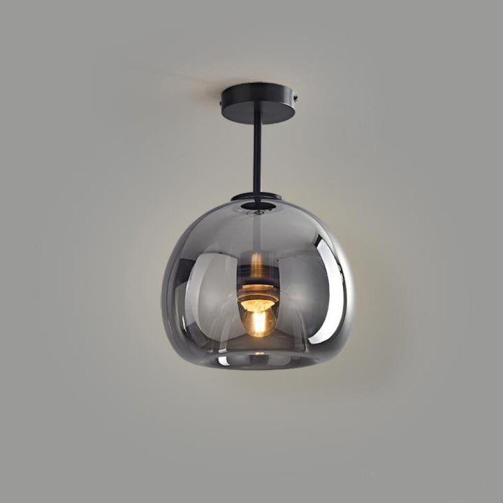 Nordic Glass Ball Semi-Flush Light