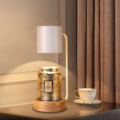 Japanese Wood Candle Warmer Lamp