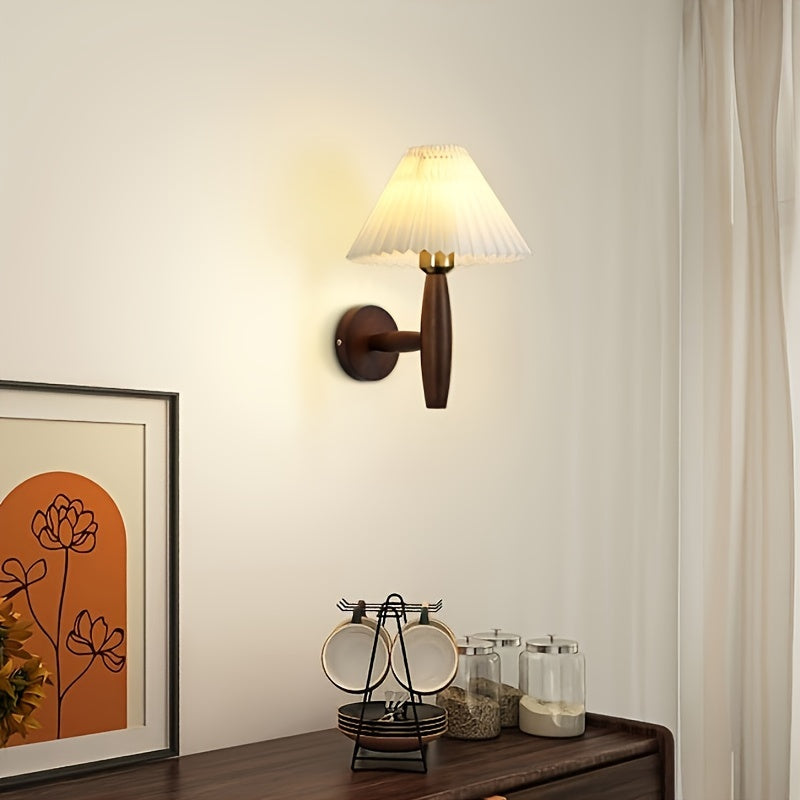 Nordic Wooden Wall Sconce