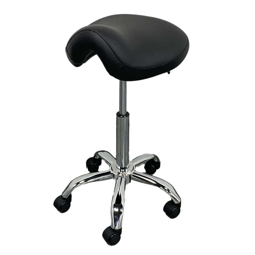 Heavy-Duty Saddle Stool with 500lb Capacity