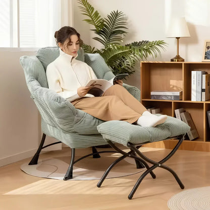 Lazy Chair with Ottoman Folding Lounge