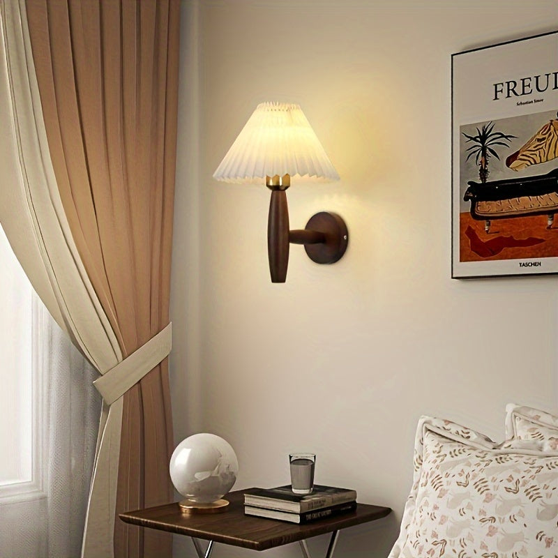 Nordic Wooden Wall Sconce