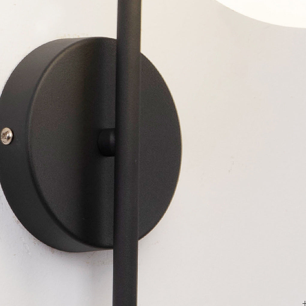 Ergové Glass Ball Wall Sconce LED Plug-In
