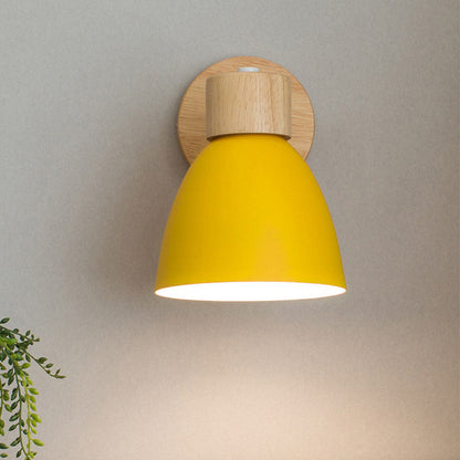 Wood & Iron Macaron Wall Sconce