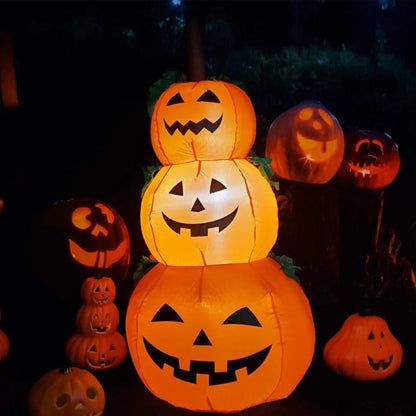 3.94ft LED Pumpkin Stack Inflatable
