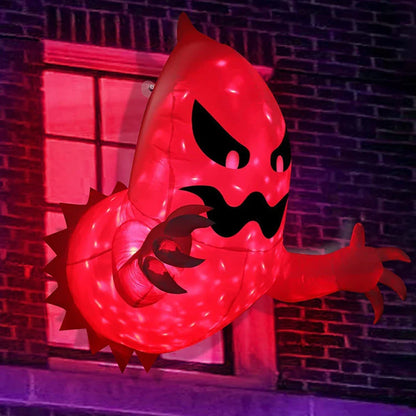 4.6ft Light-Up Inflatable Window Ghost