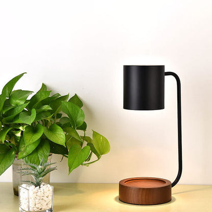 Japanese Wood Candle Warmer Lamp