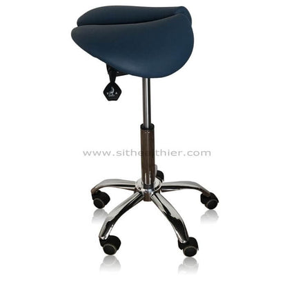 HeavyDuty Split Seat Saddle Stool - 500lbs