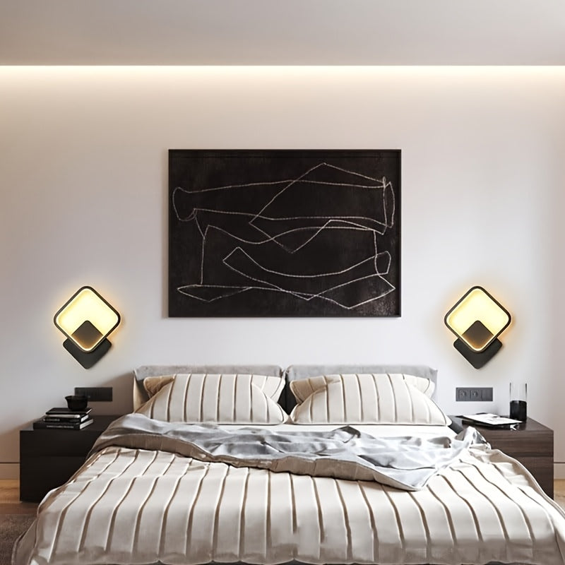 Modern Square LED Wall Lamp - Geometric Light
