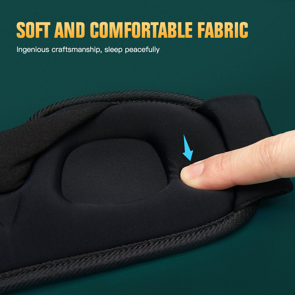 3D Sleep Mask - Total Blackout, No Pressure