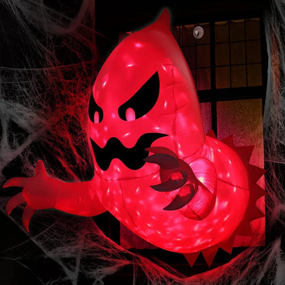 4.6ft Light-Up Inflatable Window Ghost