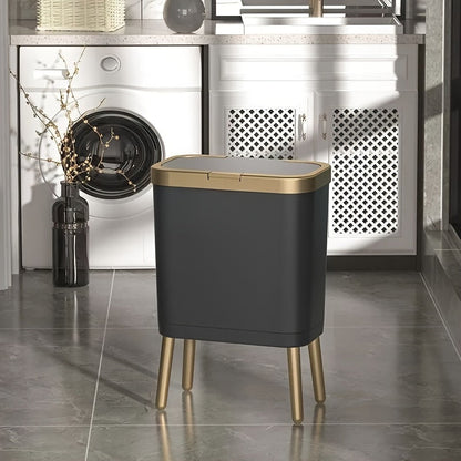 15L Odour-Sealing Trash Can, Elevated Legs