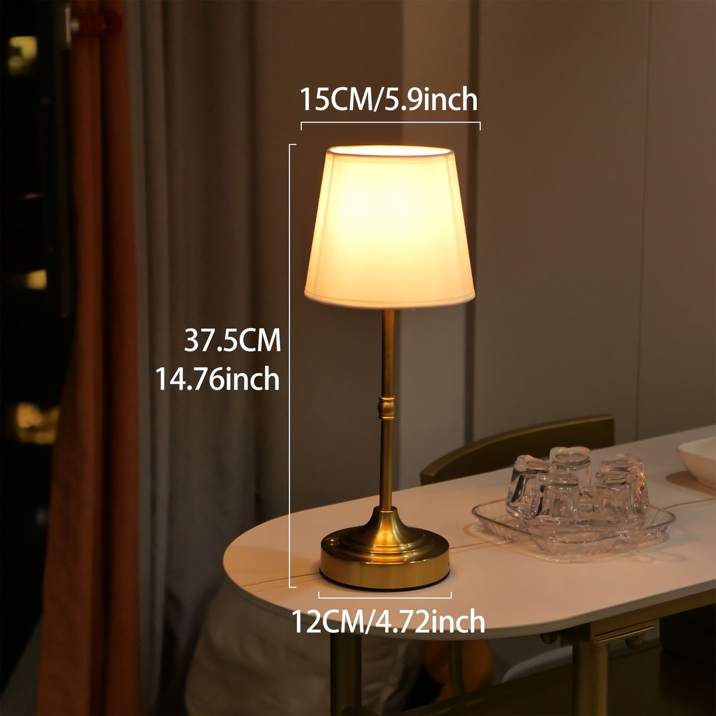 Cordless Rechargeable Touch Table Lamp