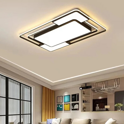Remote LED Geometric Ceiling Light