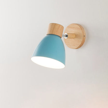 Wood & Iron Macaron Wall Sconce