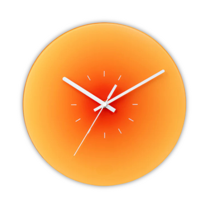 Sunset Gradient Wall Clock, Silent Quartz