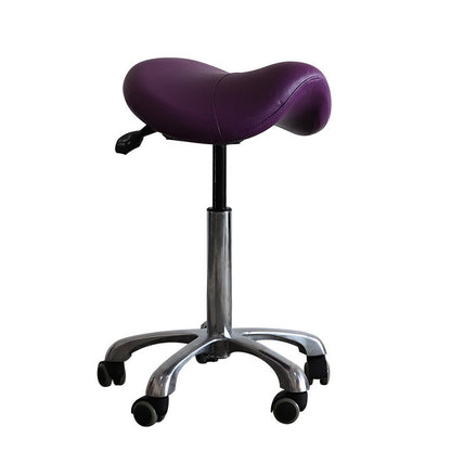 Small Hydraulic Saddle Shape Rolling Stool with Tilt-able Seat