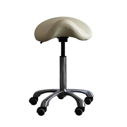 Small Hydraulic Saddle Shape Rolling Stool with Tilt-able Seat