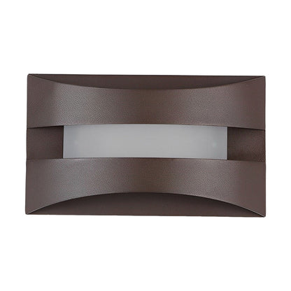 Ergové Rectangular LED Wall Sconce Iron and Acrylic White or Brown