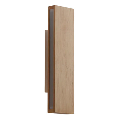 Ergové LED Wall Lamp Rotatable Wood Rectangular