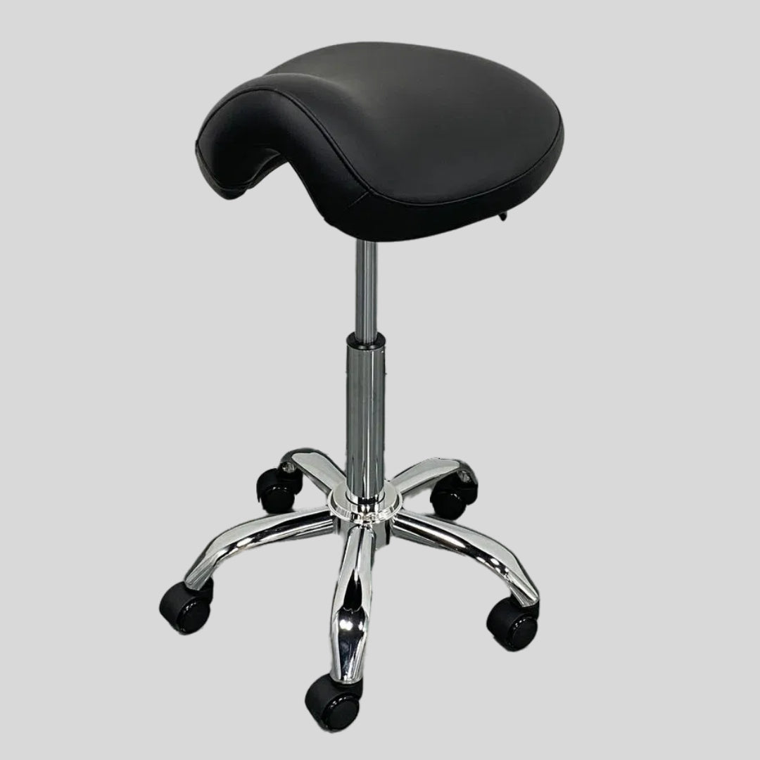 Heavy-Duty Saddle Stool with 500lb Capacity