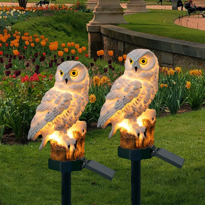 Solar Owl Garden Stake Light
