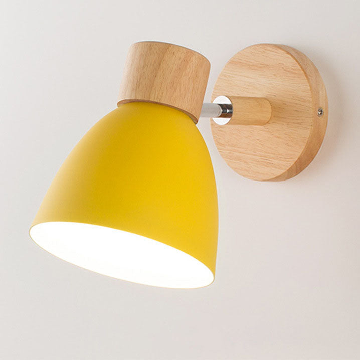 Wood & Iron Macaron Wall Sconce