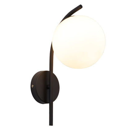 Ergové Glass Ball Wall Sconce LED Plug-In