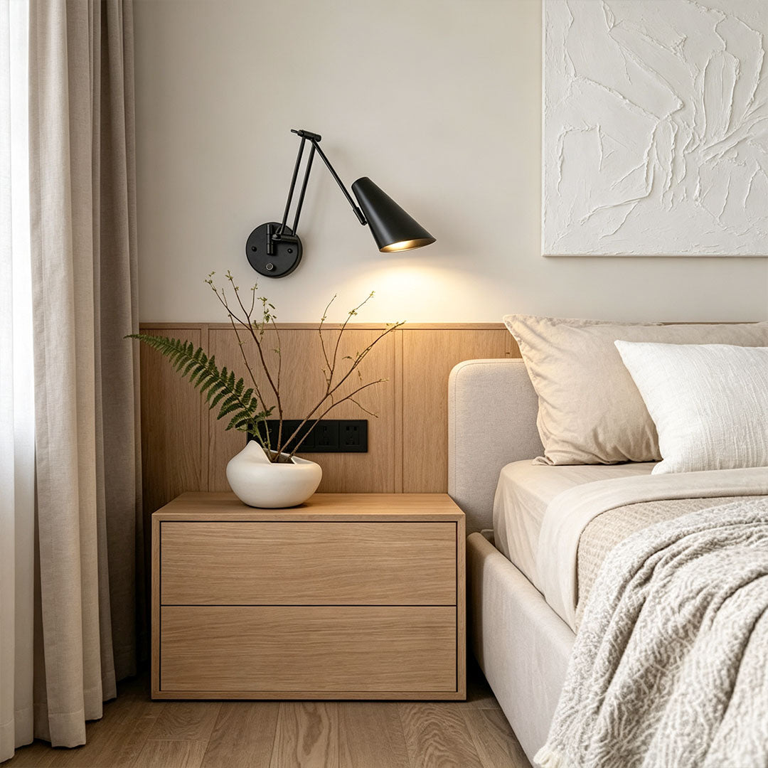 Ergové Adjustable Swing Arm Wall Sconce LED Iron