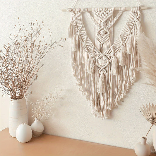 Handwoven Boho Macrame Wall Hanging