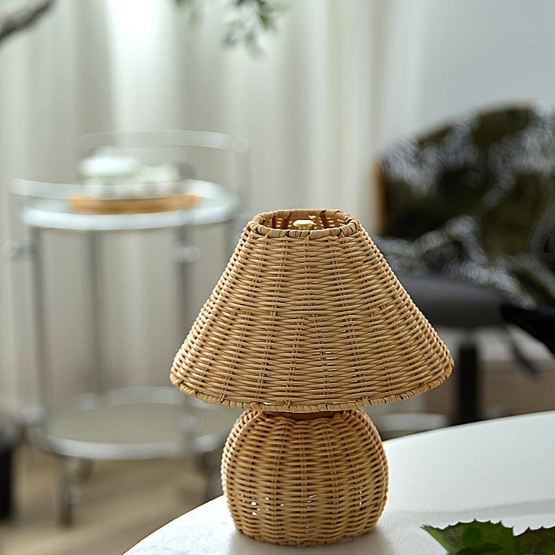 Handwoven Bamboo Lamp for Cozy Ambient Light