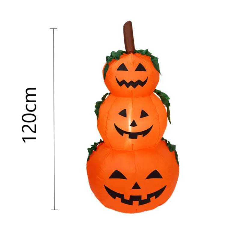 3.94ft LED Pumpkin Stack Inflatable