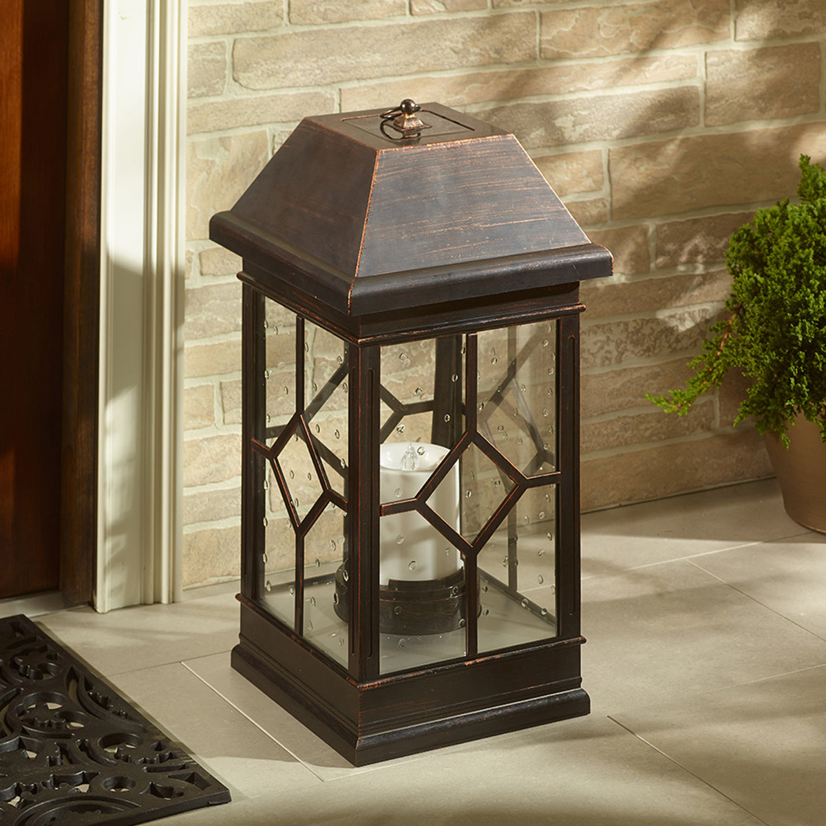22'' Solar Powered Candle Lantern