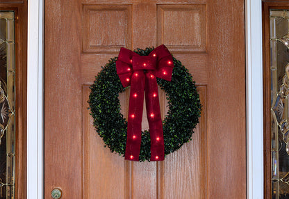 Cordless Light-Up Holiday Ribbon Bow