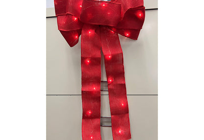 Cordless Light-Up Holiday Ribbon Bow