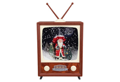 12-Inch LED Musical Snowing Santa Décor