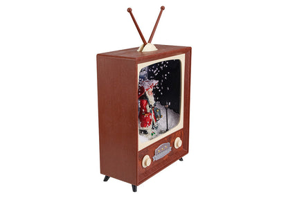12-Inch LED Musical Snowing Santa Décor
