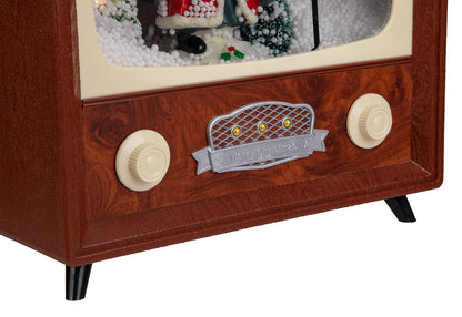 12-Inch LED Musical Snowing Santa Décor