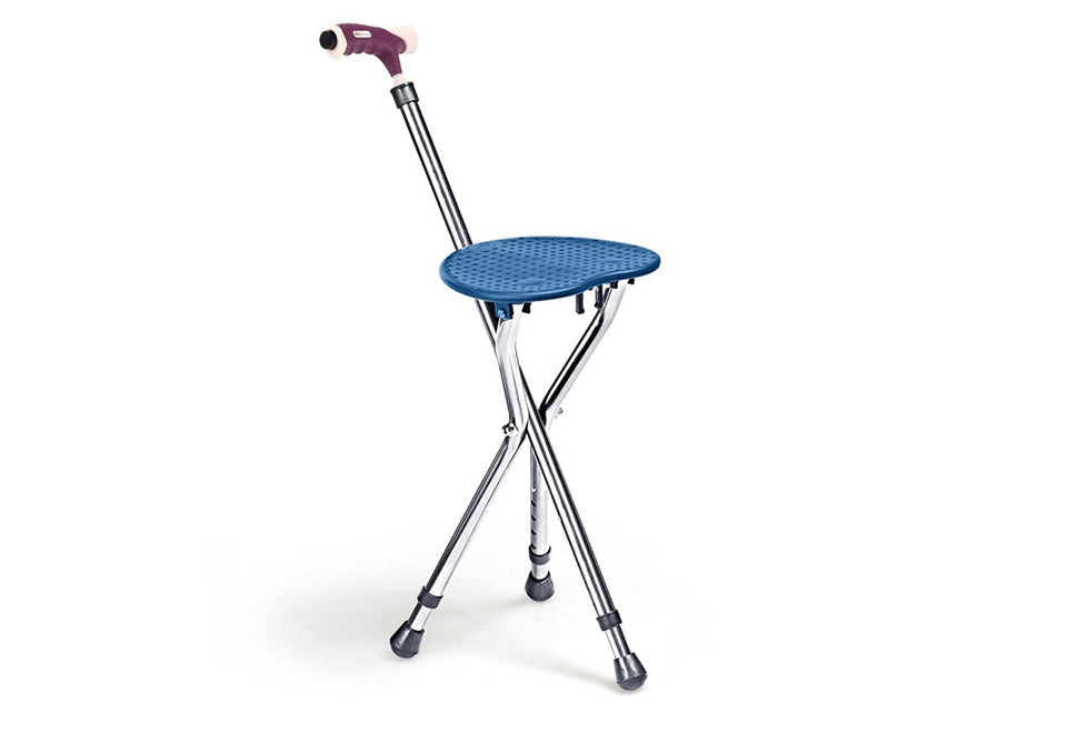 3-in-1 Walking Cane with Seat & Light