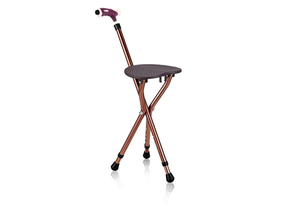 3-in-1 Walking Cane with Seat & Light