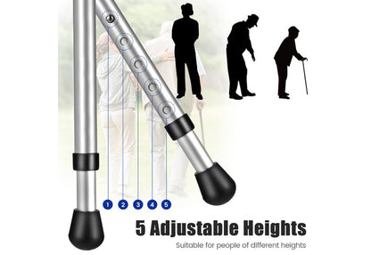 3-in-1 Walking Cane with Seat & Light