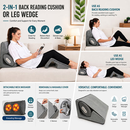 3-in-1 Shiatsu Massage Cushion with Heat