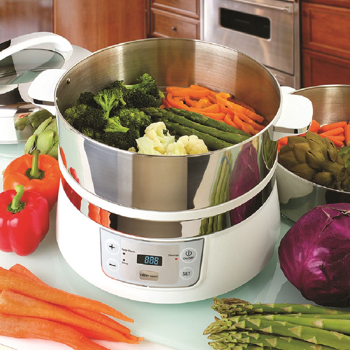 2-Tier Electric Food Steamer
