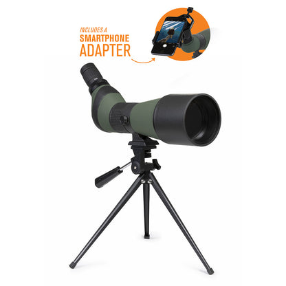 20x-60x Spotting Scope + Smartphone Adapter