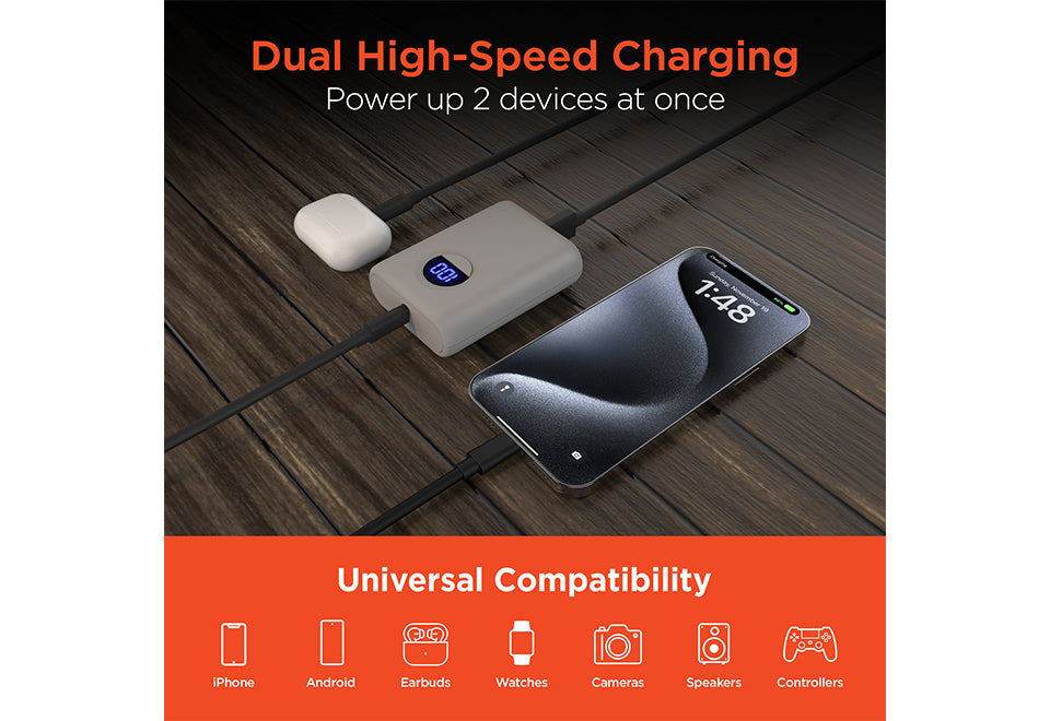 Fast Charge Power Bank with Digital Display
