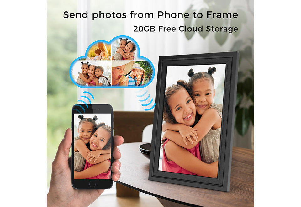 10" Smart Digital Photo Frame with Touchscreen