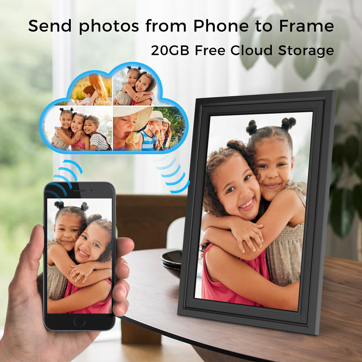 10" Smart Digital Photo Frame with Touchscreen