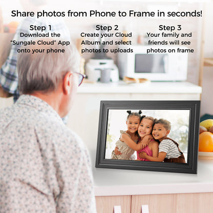 10" Smart Digital Photo Frame with Touchscreen
